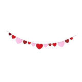 Maxbell 5xHeart Banner Gift DIY Valentine's Day Decor for Birthday Valentines Day Home Style B