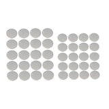 Maxbell 40Pieces Blank Stainless Steel Findings Pet Tag Identification 20mm+10mm