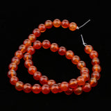 Maxbell 4 Strand Natural Beads Red Agate Stone AB Grade Beads DIY Crafts Size Mixed