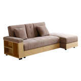 Maxbell Convertible Sleeper Sofa Couch,Multifunctional Double Folding Sofa