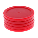 Maxbell Maxbell 5 Pieces 62mm Air Hockey Replacement Pucks for Full Size Air Hockey Tables Red