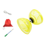 Maxbell Chinese Diabolo Set Portable Lightweight Chinese Yoyo for Children Lawn Park Yellow