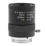 Maxbell 3.5mm to 8mm 3MP f/1.4 Varifocal CS C-Mount Manual IRIS Zoom Lens - Aladdin Shoppers