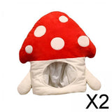 Maxbell 2xCostume Headgear Cosplay Headband Boy Girl Decorations Dress up Mushroom Hat