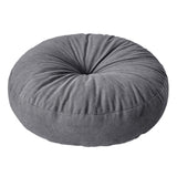 Maxbell Round Floor Pillow Chair Pad Thick Seating Cushion for Studio Office Balcony Dark Gray