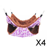 Maxbell 4xPet Hammock Birds Hamster Squirrel Guinea Pig Rat Cage Nest Hanging Warm Bed Purple Rabbit