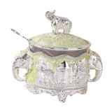 Maxbell Sugar Bowl Pepper Dispenser with Lid and Spoon Canister Decorative Salt Bowl