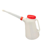 Maxbell Oil Measuring Container with Cap Oil Pot with Scale Automotive Oil Dispenser red