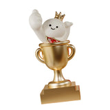 Trophy Statue Indoor Home Decor Cute Decoration for Office Bookshelf Bedroom Snowman