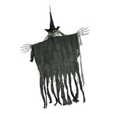 Maxbell Hanging Halloween Skeleton Decoration Flying for Porch Courtyard green