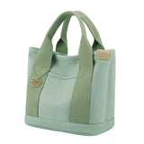 Maxbell 3xWomen Canvas Travel Tote Bag Casual Handbag Top Handle Bag with Compartments Green