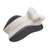 Maxbell Memory Cotton Bed Wedge Pillow Headboard for Side Sleeping Reading Home Dark Gray Light Gray