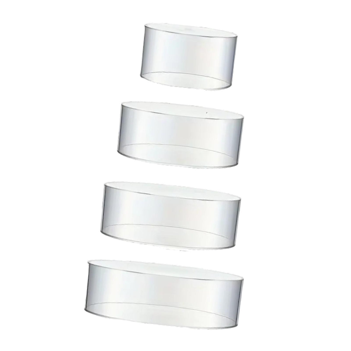 Maxbell 4x Acrylic Cake Stands for Display Round for Valentine's Day Event Christmas