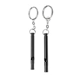 Maxbell 2pcs Outdoor Survival Camping Training Emergency Safety Whistle Black - Aladdin Shoppers
