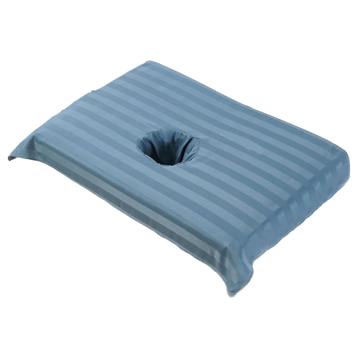Maxbell Cotton Massage Table Face Hole Towel with Face Breath Hole for SPA Bed Table Blue