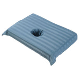 Maxbell Cotton Massage Table Face Hole Towel with Face Breath Hole for SPA Bed Table Blue
