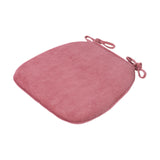 Maxbell Corduroy Chair Cushion Anti Skid Seat Cushion for Kitchen Bedroom Home Decor Pink