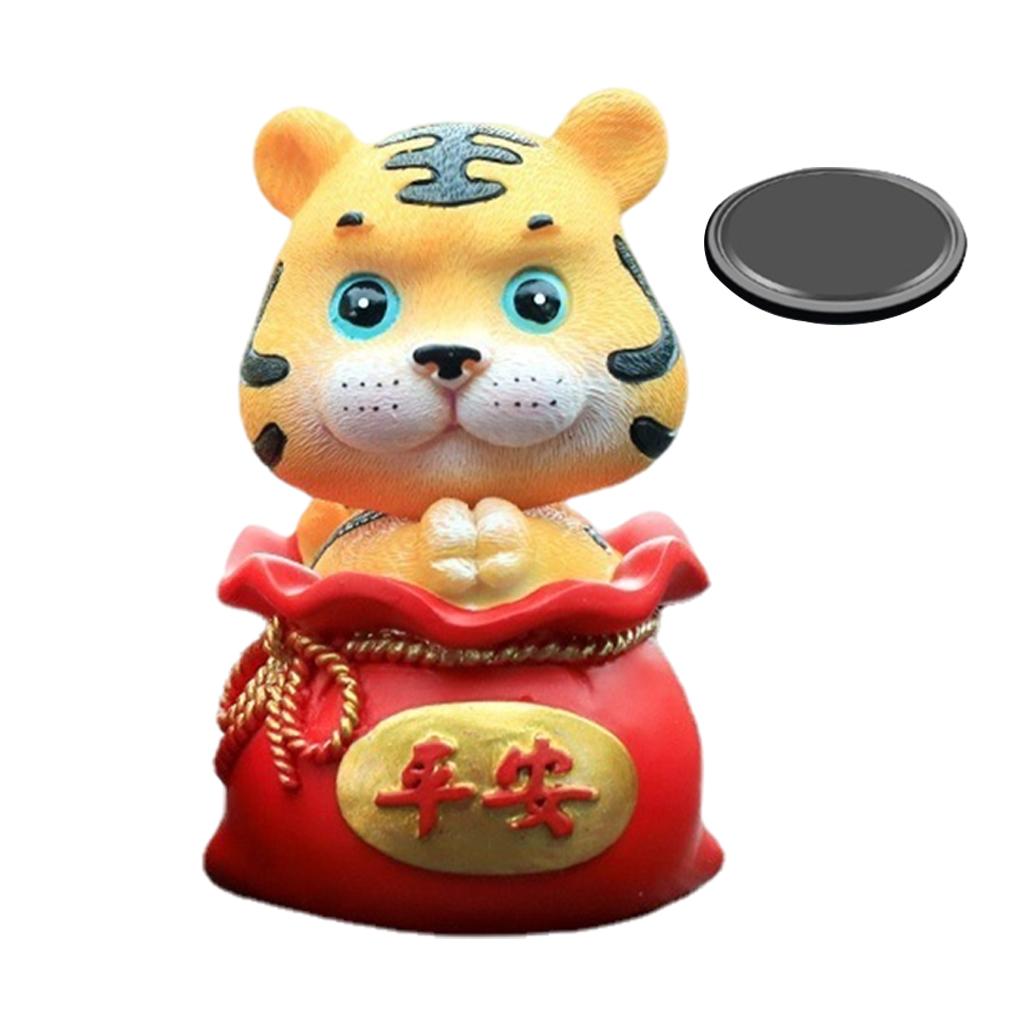 Maxbell Maxbell Tiger Shaking Head Car Dashboard Shaking Head Doll 1pcs Safeness