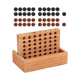 Maxbell Wooden 4 in A Row Game Board Game for Family and Group Girls Boys Child