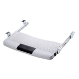 Maxbell Under Desk Keyboard Tray Ergonomic Keyboard Platform for Working Office Desk White