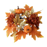 Maxbell Candle Ring Decor Gifts Artificial Wreath for Dining Room Farmhouse Festival