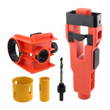 Maxbell Door Lock Installation Set Mortise Jig Mortising Machine with Guide Template orange