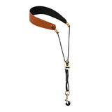 Maxbell Saxophone Neck Strap Belt with Metal Hook for Alto Clarinets Beginners Gifts Brown