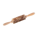 Maxbell Embossed Rolling Pin for Party Favors Thanksgiving Father and Mother's Gifts Style C