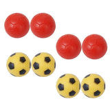Maxbell 8pcs 36mm RED & Yellow Plastic SOCCER TABLE football REPLACEMENT FOOSBALL BALLS