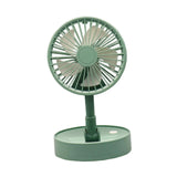 Maxbell Mini Fan Toy Festive Celebration Three Speed Wind Settings Folded Adjustable Green