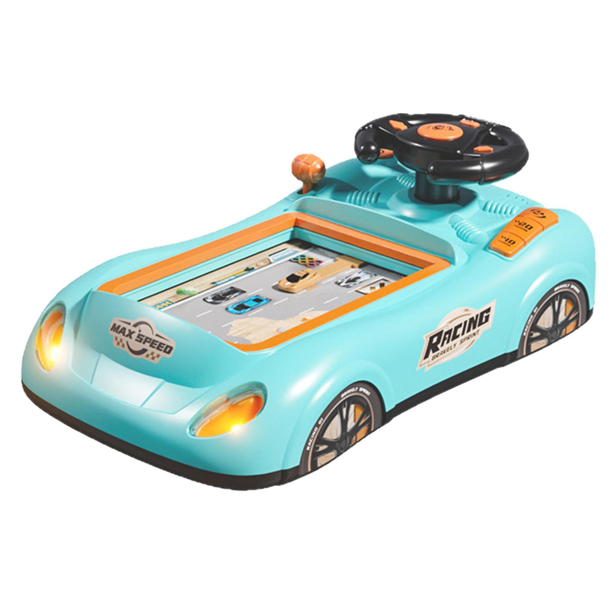 Maxbell Steering Wheel Toy Learning Simulation Interactive for Kids Ages 3 Years Old