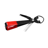 Maxbell 4 in 1 Knot Tying Tool Accessories Line Cutter for Freshwater Lake Beginners Red