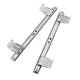 Maxbell Keyboard Drawer Slides Cabinet Furniture Hardware for Home Office Under Desk 27mm Silver 4Heights