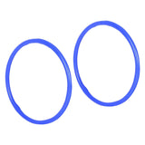 Wheelchair Push Rims Covers Silicone Practical Protective Waterproof Non Slip blue