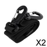 Maxbell 2xOutdoor Strapping Band Backpack Webbing Strap Belt Swivel Clip Buckle
