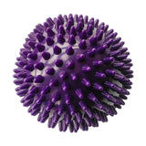 Maxbell Spiky Massage Ball for Feet Sleek Hedgehog Ball for Hands Shoulders Home Gym Purple 9 cm Hard