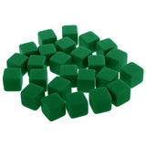 Maxbell 25 Pieces Square Edge Blank Dices D6 Six Sided RPG Gaming Dice Gift Green - Aladdin Shoppers