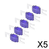 Maxbell 5x5 Pieces Mini ANL Bolt Fork Fuse Kit Car Audio Circuit Breaker 100A