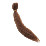 Maxbell 23cm DIY Wig Straight Hair For Newborn Baby Doll Accs DIY Making Dark Brown - Aladdin Shoppers