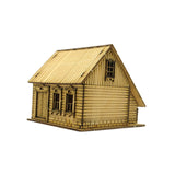 Maxbell 1/72 Wooden European House for Micro Landscape Sand Table Architecture Model Style B