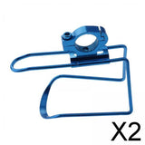 Maxbell 2xMotorcycle ATV Bike Handlebar Drink Cup Holder Water Bottle Stand Set Blue