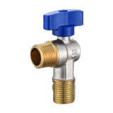 Maxbell Angle Stop Valve 1/2'' Replacement Brass Faucet Valve for Faucet Toilet Sink Blue