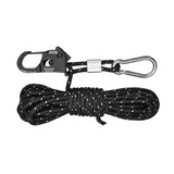 4mm Tent Guy Rope Portable Tent Guide Rope for Gardening Camping Backpacking Black