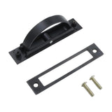 Maxbell Invisible Cabinet Handle Concealed Door Pull Handles for Tatami Closet Cabin Black