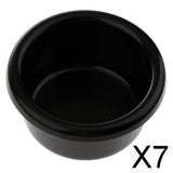 Maxbell 7xUniversal Boat Marine RV Caravan Black Plastic Cup Drink Can Holder 90mm Dia