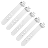 Maxbell 5x Silicone Cable Ties Cord Management Ties Gadgets Reusable Cable Organizer White