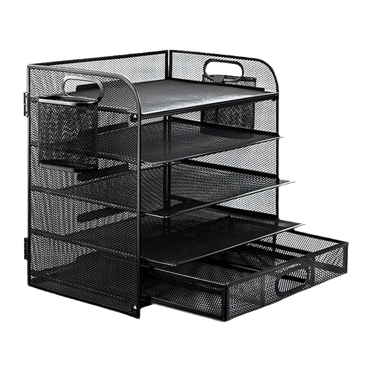 Maxbell File Organizer Portable Multiuse Letter Rack for Household Desktop Workspace