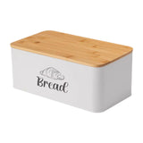 Maxbell Bread Box Gifts Kitchenware Bread Keeper for Coffee Shop Baked Goods Cookies White