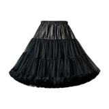 Maxbell Women Petticoat Skirt Short Tutu Slips for Graduation Fancy Dress Black