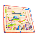 Maxbell Maze Magnetic Puzzle Game 30x30cm for Preschool Activity Travel Toy Ages 3-5